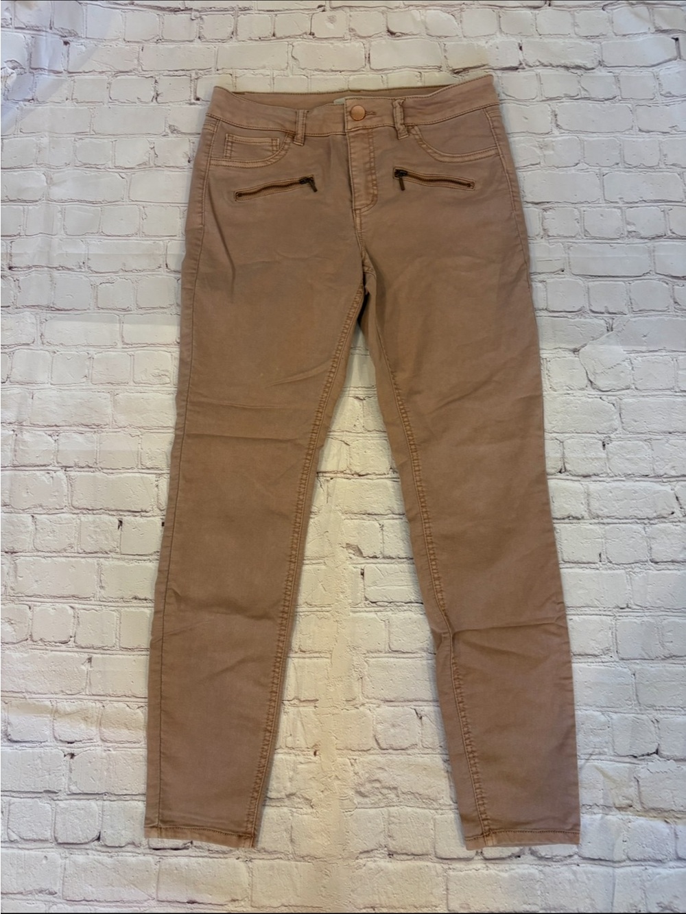 refuge Skinny Jeans in Dusty Rose Tan